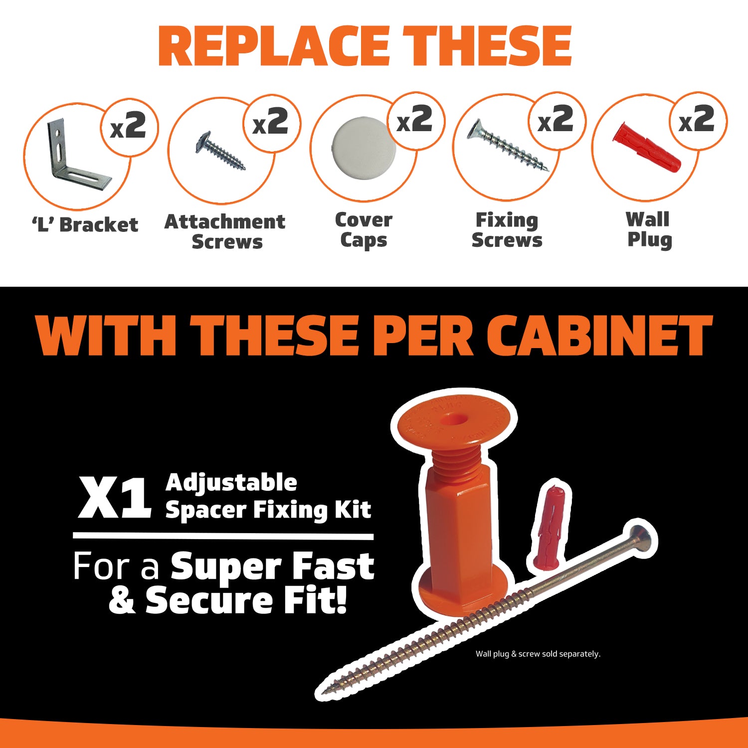 Replace L Brackets With Space-Plugs