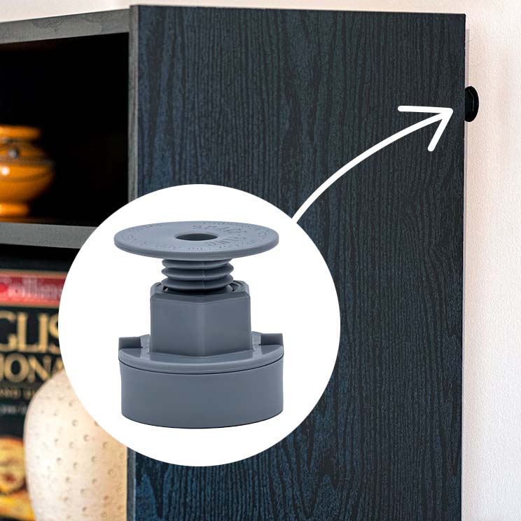 Space-Plug's Bookcase Wall Anchor - Fast, Secure and Discreet