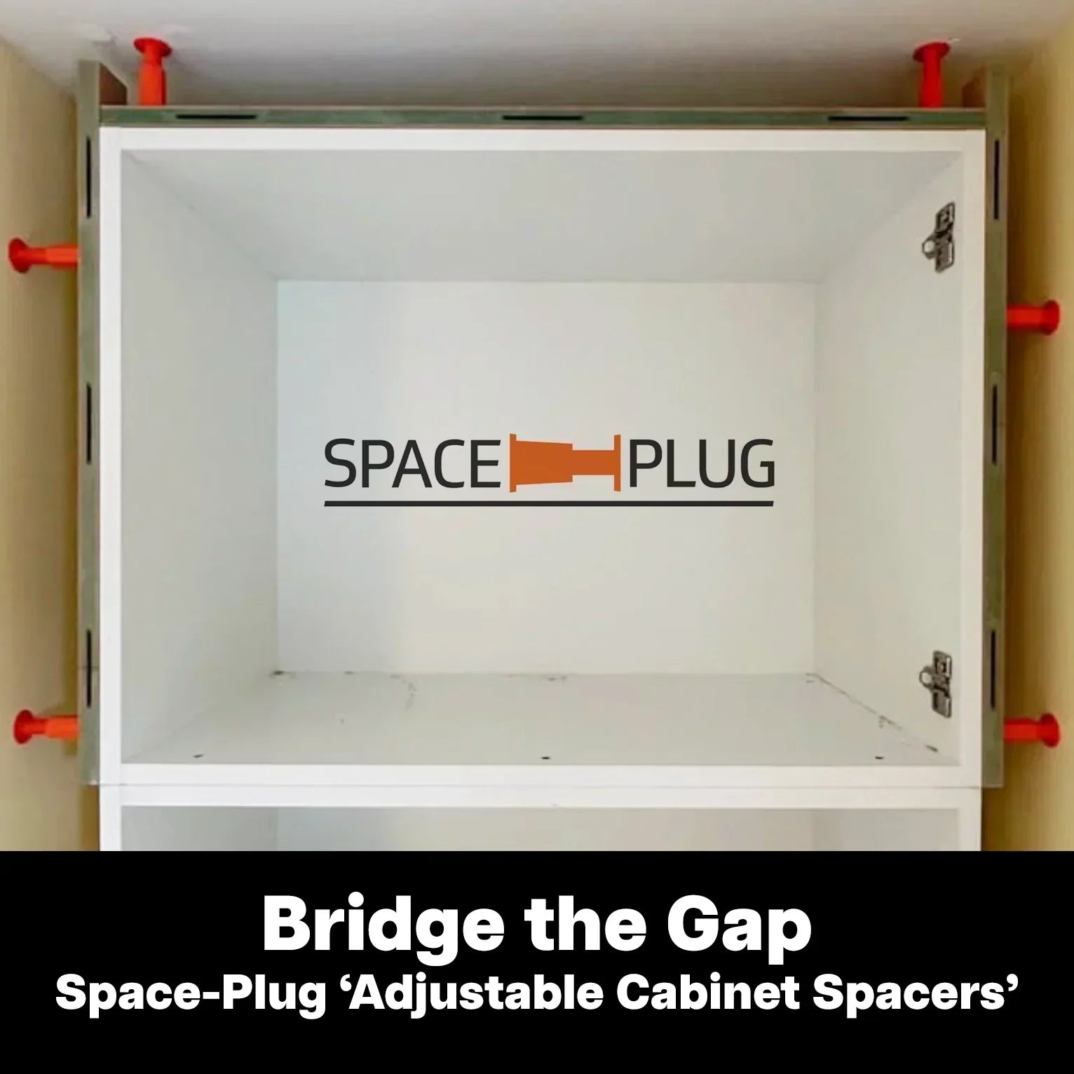 Bridge the Gap Space-Plug Adjustable Cabinet Spacers