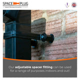 Space-Plug 4 Reg + 4XL Black