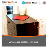 Safely Secure Furniture to the wall, with a Space-Plug.