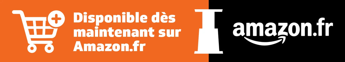 Bannière Amazon.fr annonçant que Space-Plug est désormais disponible à l’achat en France.