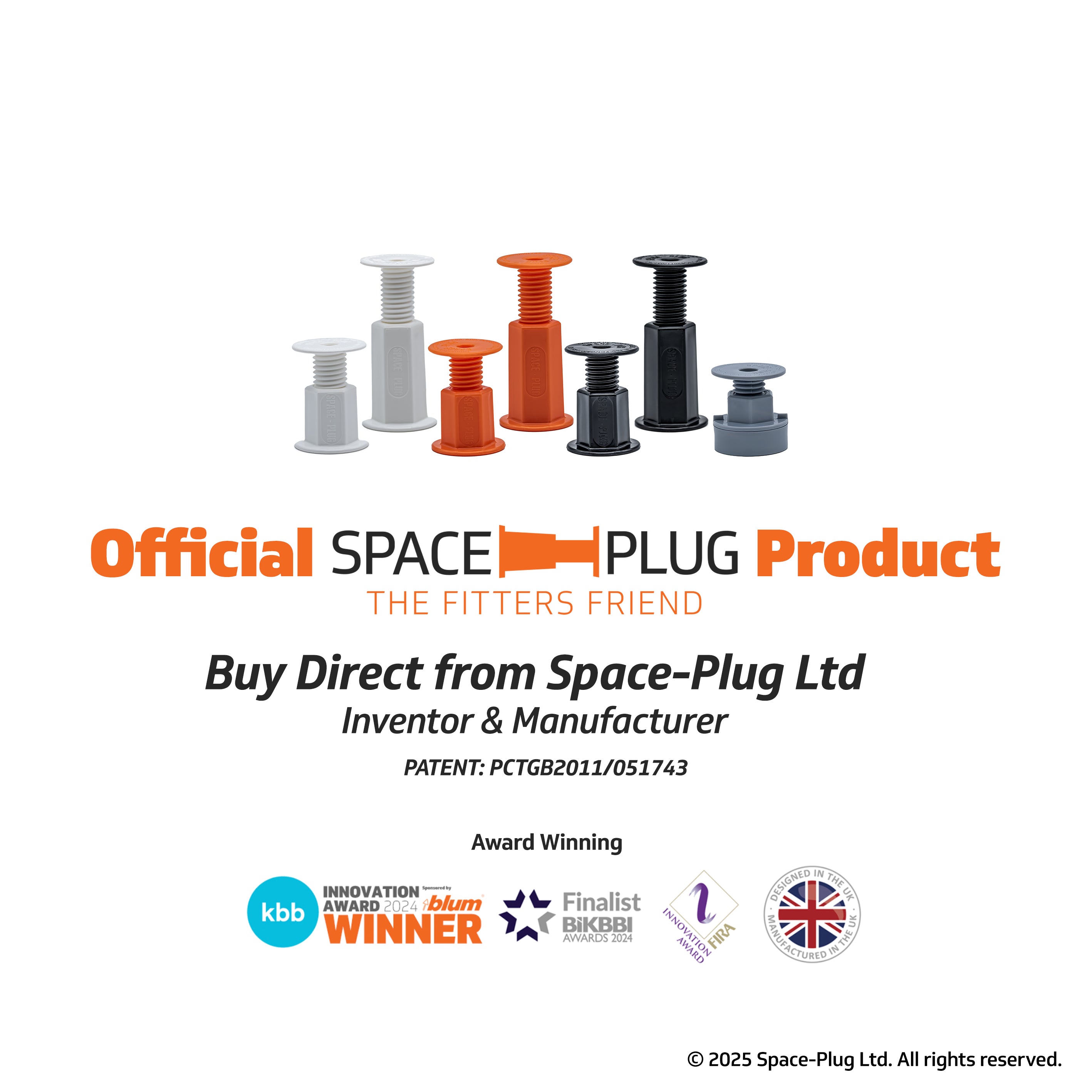 Official Space-Plug Product - Buy Direct From Space-Plug Ltd - Inventor & Manufacturer